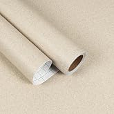 EaseStick Light Beige Granite Contact Paper Sandstone Wallpaper 15.7"x160" | Matte, Self Adhesive, Removable Vinyl, Thick, Waterproof, Marble Peel and Stick Countertops, for Kitchen Counter Table Walls