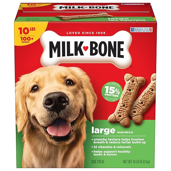 MILK-BONE ORIGINAL DOG TREATS BISCUITS FOR LARGE DOGS,...