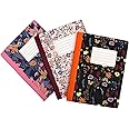 Composition Notebook: Pink And Gold College Ruled Paper Notebook...