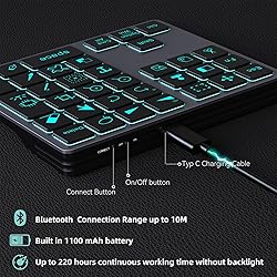 Doohoeek Bluetooth Shortcut Keyboard for Adobe