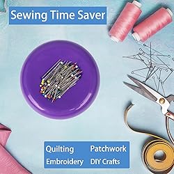 Hilltian Magnetic Pin Cushion with 100 Plastic Head