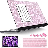 Tuiklol for 2025 2024 2023 MacBook Air 15 inch Case M4 M3 M2 Chip, Model A3241 A3114 A2941 Hard Shell Case with Keyboard Cover & Screen Protector for MacBook 15.3'' Cover, Composition Book
