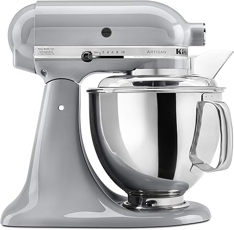 Mixers Kitchenaid Ksm88pscmc 4 5 Quart Stand Mixer With Flex Edge Beater Pouring Shield And Polished Bowl With Handle Kitchen Dining