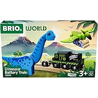 BRIO World – 36096 Dinosaur Battery Train | Toy Train for Kids Aged 3 Years Up