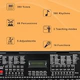 Bonnlo GLARRY 61 Key Portable Keyboard Piano with LCD Screen Teaching Modes view 5
