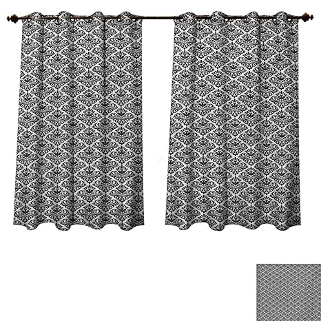 Amazon Com Damask Blackout Thermal Backed Curtains For Living