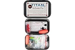 TinTackle Pro – Compact Survival Fishing Kit with Mini Finger Reel | Ultralight Emergency Fishing Gear for Camping, Hiking & 