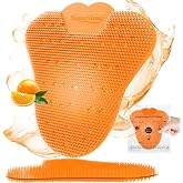 Superlong 12 Packs Urinal Screen Deodorizer, Urinal Cakes, Orange Citrus | Upgraded Anti-Splash, Odor Control, Long-Lasting Fresh, Dry Wet Pads for Men Toilet in Restroom Office Hotel Mall School