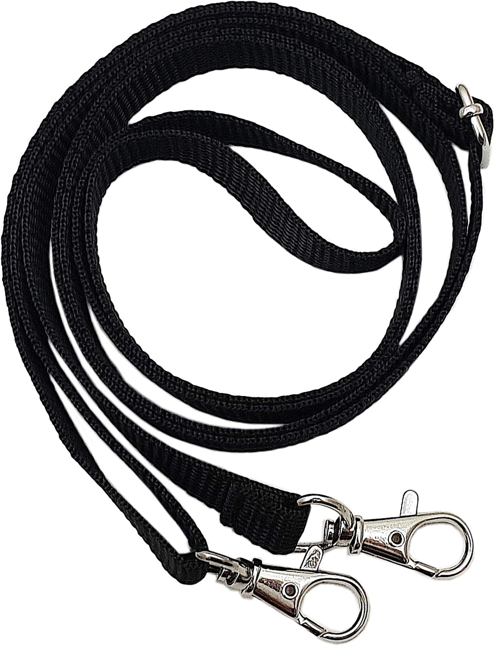 Universal Carrying Strap for Various Bags with 2 Carabiner Hooks in Black in Various Designs (Model 1)