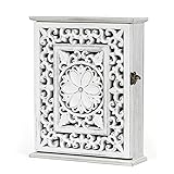 AHUONEL Wooden Key Holder for Wall, Key Box Key