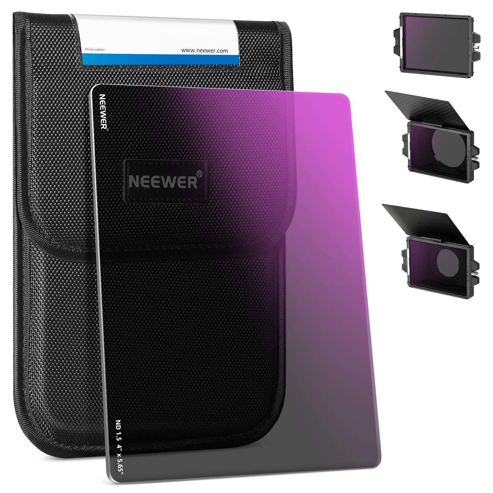 NEEWER ND1.5 (5 Stops) Square ND Filter, 4"x5.65" Dual Sided 30 Multi Nano Coated Cinema Neutral Density Filter for NEEWER Matte Box Compatible with Tilta Compatible with SmallRig — image 1