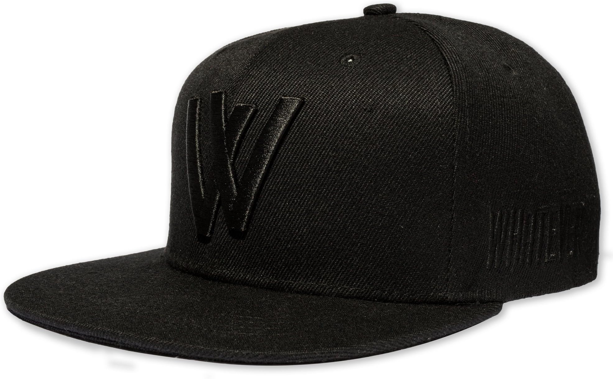 Whatever snapback, embroidered with logo, different colours and variants, baseball cap, adjustable size black black black in black
