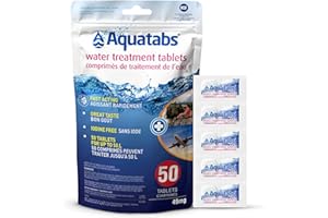 Aquatabs Water Purification Tablets (1 Tablet = 1L) – Retail Packs | Emergency, Camping & Disaster Prep | Iodine & Chlorite-F