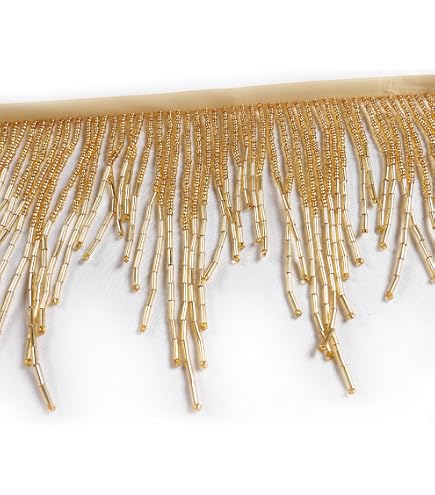 DÉCOPRO 6 (15cm) Chainette Fringe Trim # CF06, off White #OW (white
