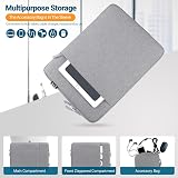 ZYB 16 Inch Laptop Sleeve Case Waterproof Shockproof Grey 16" MacBook Pro 16 view 4