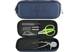 CDBXPRG Stethoscope Case for 3M Littmann Classic III,Stethoscope Carrying Case for Nurse Gift,Lightweight Stethoscope Travel Holder for Lightweight II S.E,Nursing School Student Essentials Bags Blue