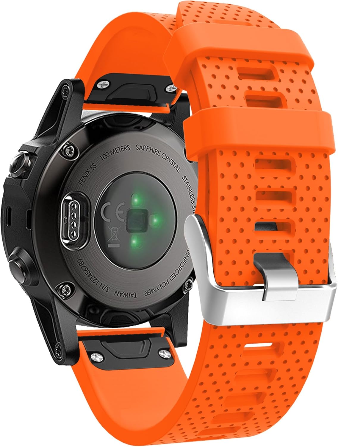 TOPsic Compatible Garmin Fenix 5S Straps, Soft Silicone Quick Install