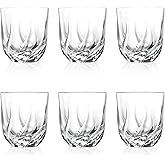 Barski Tumbler Glass - Double Old Fashioned - Set of 6 - Glasses - Designed DOF Crystal Glass Tumblers - For Whiskey - Bourbon - Water - Beverage - Drinking Glasses - 13.5 oz. - Made in Europe