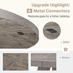 Tribesigns Round Dining Table Wood Kitchen Table