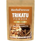HerbsForever Trikatu Powder(Churna)-Support Digestion, Absorption.Balances Vata kapha Dosha,Authentic, Traditional, Three Ayurvedic Herbs-Ginger,Black Pepper &amp; Long Pepper |230g(&frac12; lb) Vegan, Natural.