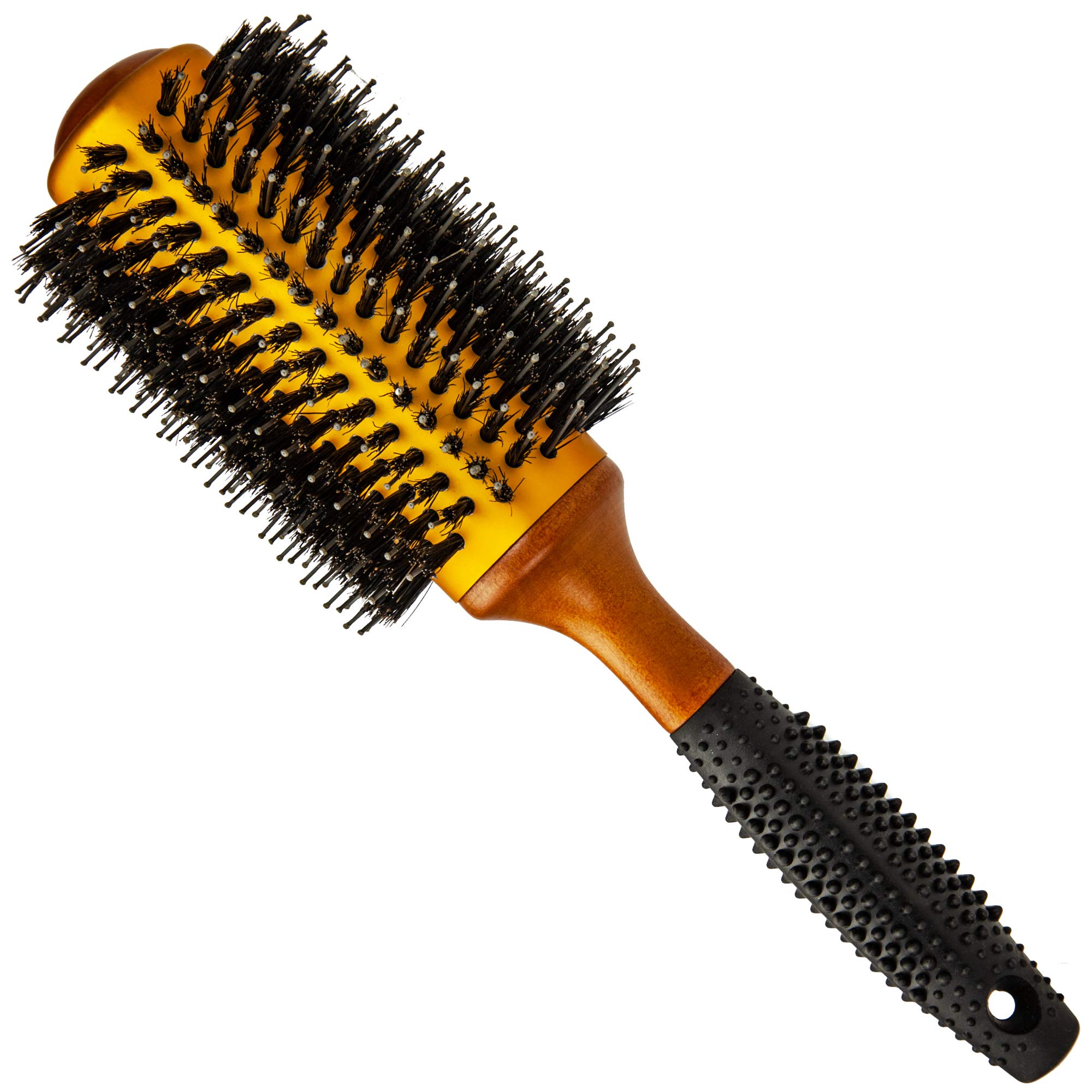 Large Round Blow Dry Brush Boar Bristle, Thermal Ceramic Barrel, Professional AntiStatic