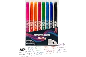 Erasable Gel Ink Rollerball Pens, Large Capacity 0.7mm Liquid Ink Gel Pens Quick-Drying Rolling Ball Pens for Students, Offic