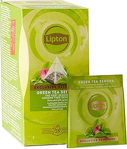 Lipton Green Tea Sencha, Té Verde, 1 caja con 25 pirámides ...