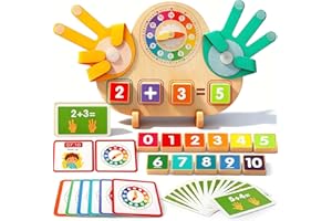 FQKIOMY Toddler Learning Toys for 3-5,Montessori Preschool Educational Learning Activities Counting & Number Blocks Toys Math Games for 3 Year Old Girl Boys