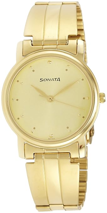 Analog Gold Dial Mens Watch -NK1013YM24