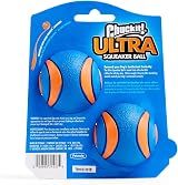 Chuckit Ultra Squeaker Ball 2 Pack Pet Toy Beep Natural Rubber view 2
