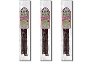 JERKY-N-SPICE Indian Valley Venison Pepper Jerky Stick - 1.75oz (3-Pack) - Authentic Alaskan Delicacy, On-the-Go Snack HIking, Adventure Enthusiasts
