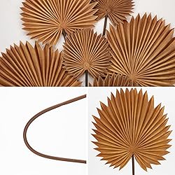 DILATATA Pu Foam Brown Artificial Palm Leaves Faux