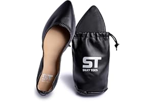 Silky Toes Womens Foldable Flat Ballet Shoes Casual Business Flats for Women