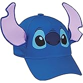 Disney Stitch Baseball Cap: Girls Summer Essentials, Adjustable Strap, Lightweight, Breathable 3D Design, Blue
