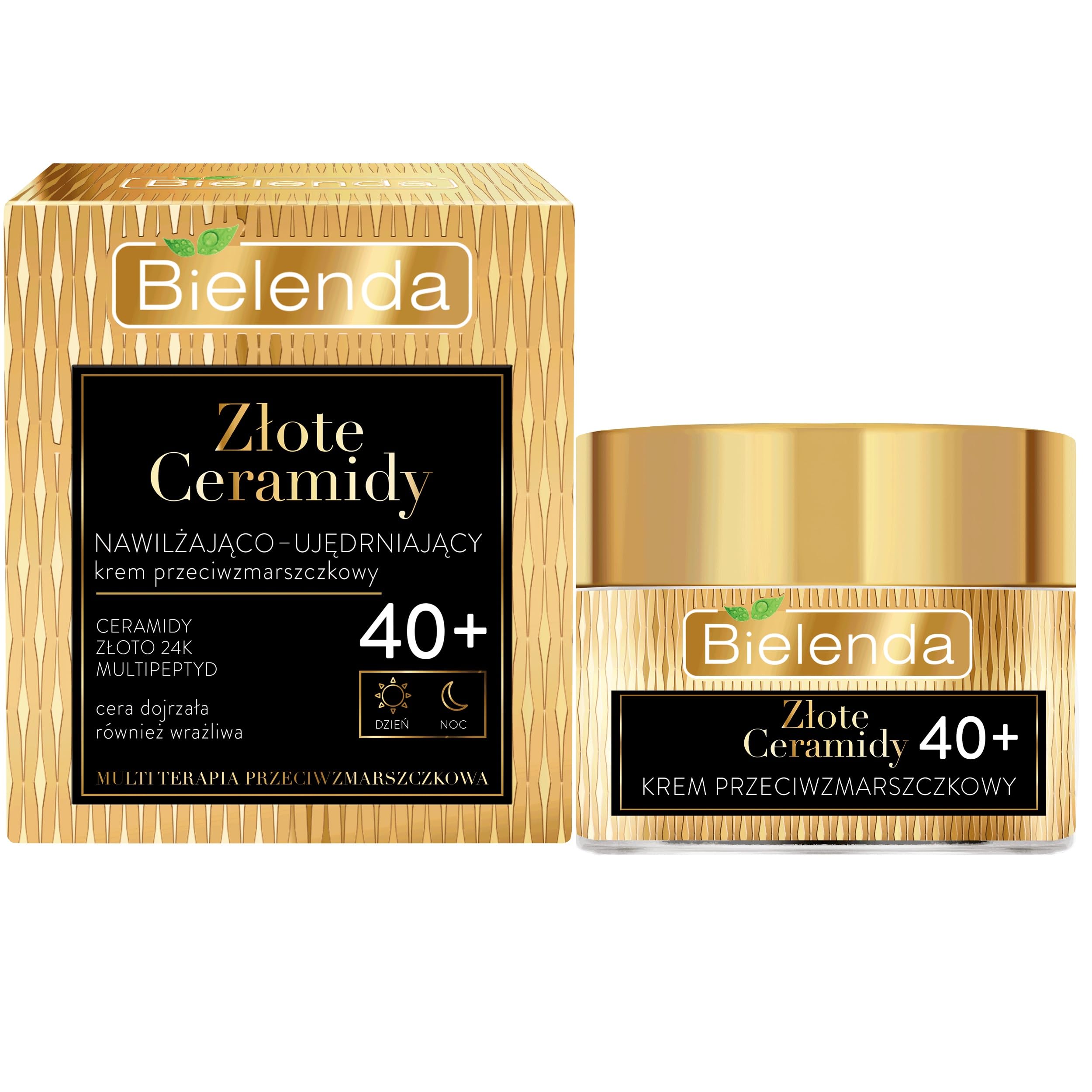 Bielenda Golden Ceramides Moisturising & Firming Anti Wrinkle Face Cream 40+ Day & Night 50ml