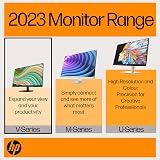 HP 27 inch FHD IPS Monitor 75Hz AMD FreeSync HDMI DisplayPort VGA V27ie G5 Black view 2