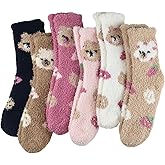 Lymeappse Fuzzy Socks for Women, Cozy Warm Fluffy Slipper Socks Plush Winter Socks for Gifts & Stocking Stuffers, No Shedding