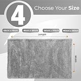 BPIL Silver 160x230cm 5cm Thick Shaggy Rug Modern Living Room Carpet view 5