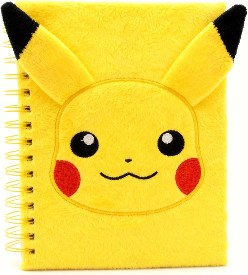 HOX Pokemon Pikachu Plush A5 Notebook Spiral Journal Hard Cover