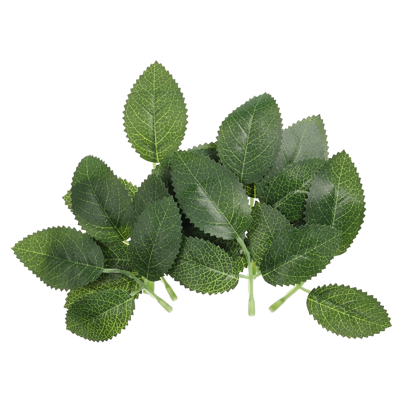 PATIKIL 3.93x3.93 Artificial Silk Rose Leaf, 40 Pcs Artificial Greenery Leaves Fake Leaves Fake Crafts Leaves for DIY Wedding Bouquets Home Decoration