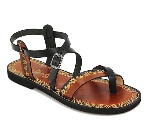 hippie leather sandals