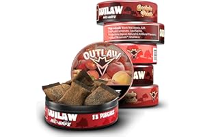 OUTLAW DIP COMPANY Outlaw Georgia Peach NiC-Safe™ Pouches - 6 Pack - Nicotine Alternative - Tobaccoless Dip - 15 Moist Pouches