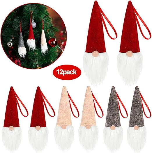 Amazon Com Boao Elf Gnome Santa Handmade Tomte Plush Ornaments