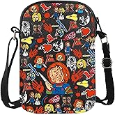 G2TUP Horror Doll Crossbody Bag Horror Character Crossbody Purse Slayer Dolls Lovers Gifts Terror Movie Shoulder Bag