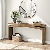 Epecoya Console Tables for Entryway 63-Inch, Natural Brown | Wooden Sofa Tables Narrow Long Behind Couch Farmhouse, Modern Entryway Tables Rectangular for Entrance, Home, Living Room