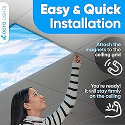 Fluorescent Blue Light Covers for Ceiling Lights