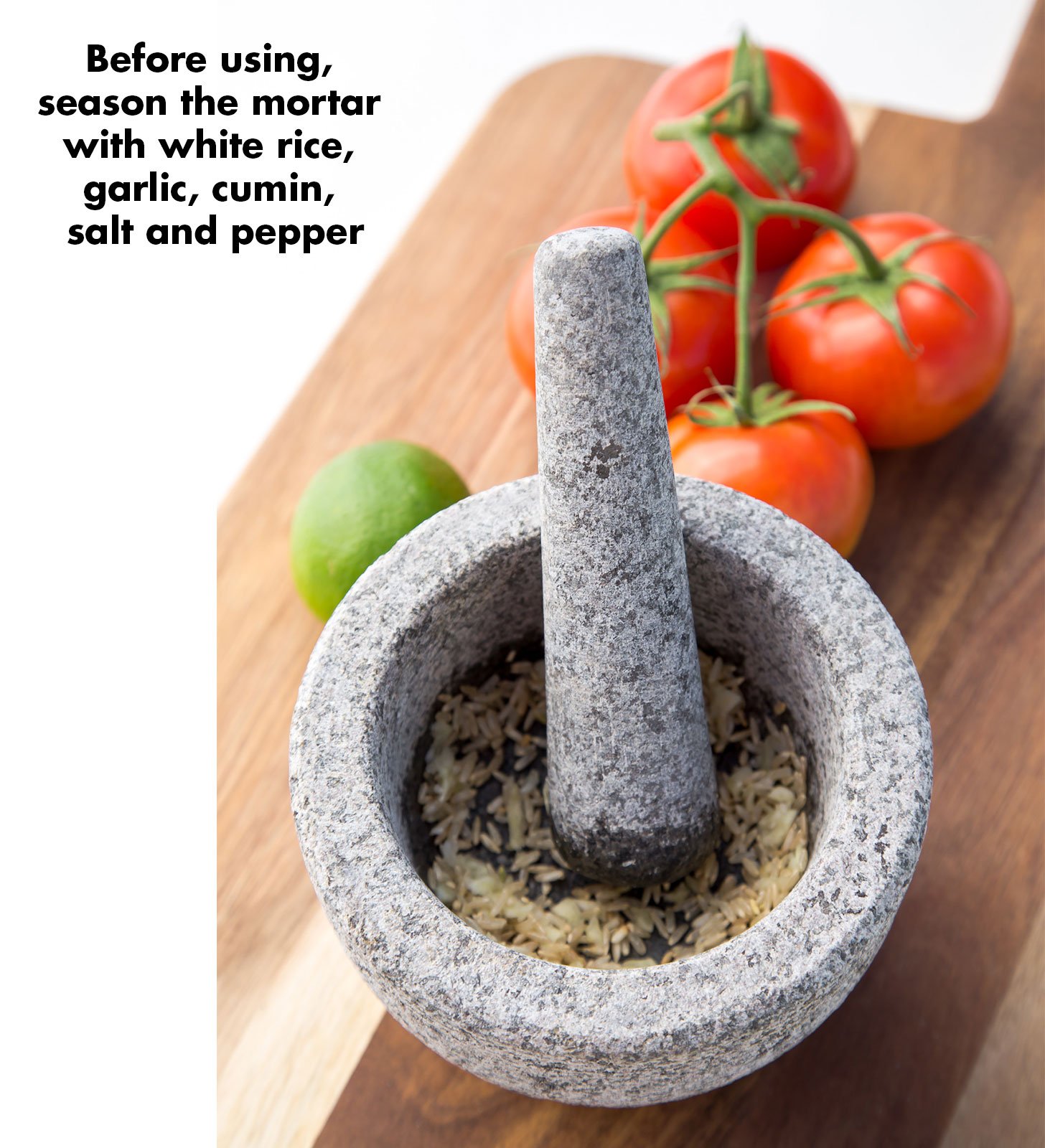 JAMIE OLIVER Mortar and Pestle, Unpolished Granite, 6 Inch Pricepulse