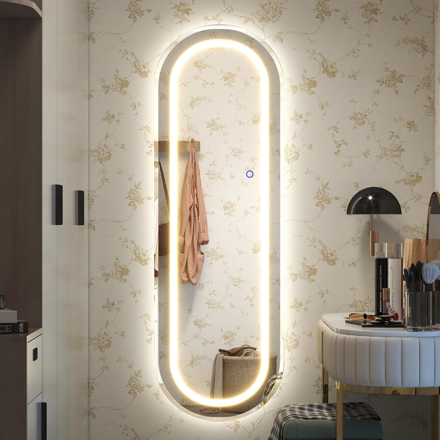 Mirrors - NeuType Full Length Mirror with Lights, 55