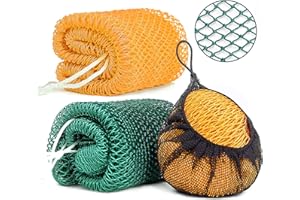 GAINLOVE 2 Pack African Net Sponge Exfoliating Scrubber Bath Sponge for Daily Use