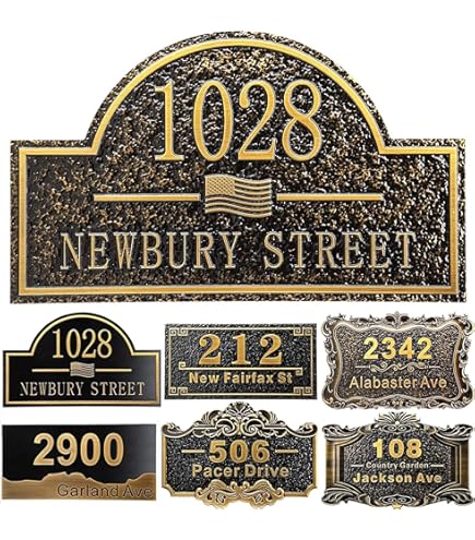 Personalized Sunflower Home Number Metal Sign, Custom Flower Number Address Metal Sign, Florist Outdoor House Number Address Sign Decor